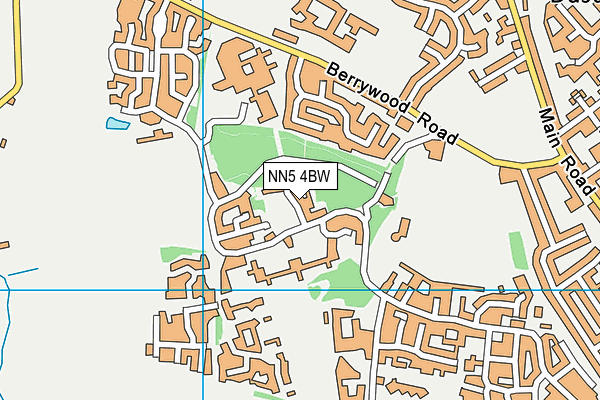 NN5 4BW map - OS VectorMap District (Ordnance Survey)