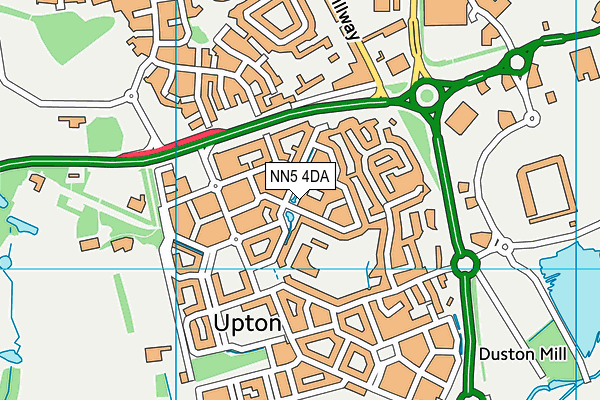 NN5 4DA map - OS VectorMap District (Ordnance Survey)