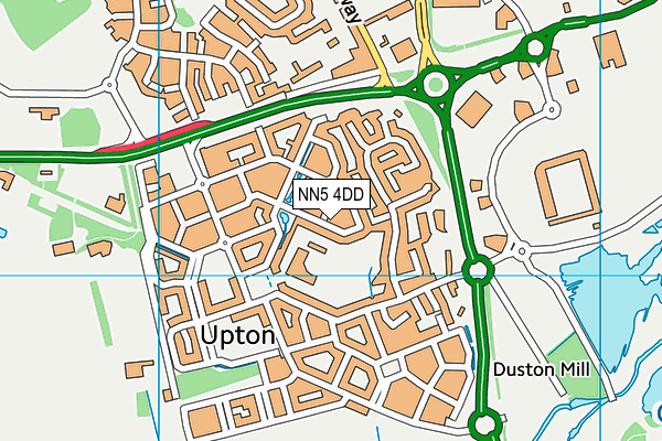 NN5 4DD map - OS VectorMap District (Ordnance Survey)