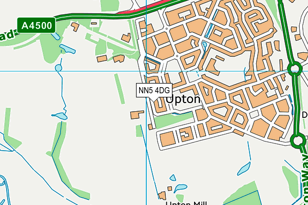 NN5 4DG map - OS VectorMap District (Ordnance Survey)