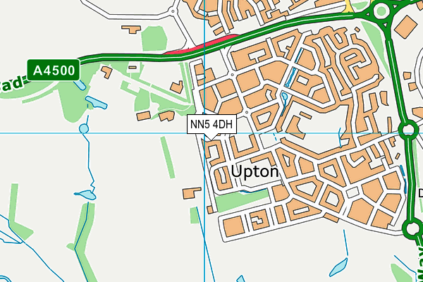 NN5 4DH map - OS VectorMap District (Ordnance Survey)