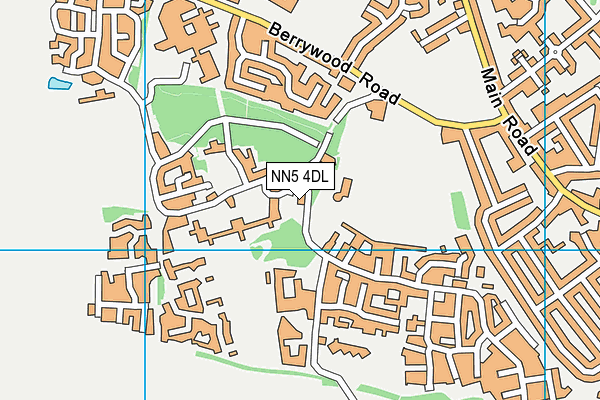 NN5 4DL map - OS VectorMap District (Ordnance Survey)