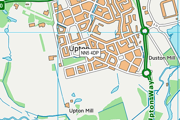 NN5 4DP map - OS VectorMap District (Ordnance Survey)