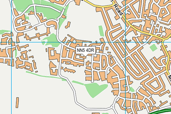 NN5 4DR map - OS VectorMap District (Ordnance Survey)