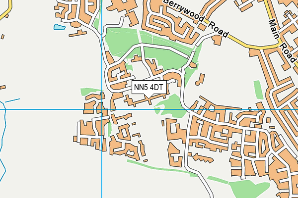 NN5 4DT map - OS VectorMap District (Ordnance Survey)