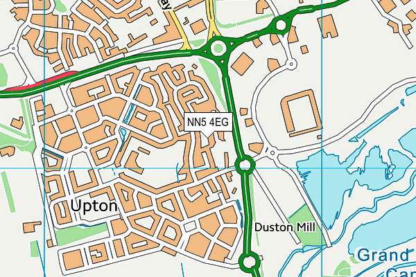 NN5 4EG map - OS VectorMap District (Ordnance Survey)
