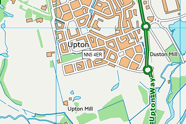 NN5 4ER map - OS VectorMap District (Ordnance Survey)
