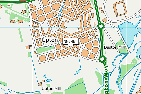 NN5 4ET map - OS VectorMap District (Ordnance Survey)