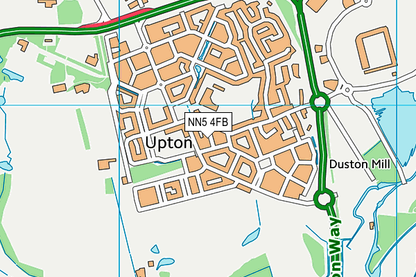 NN5 4FB map - OS VectorMap District (Ordnance Survey)