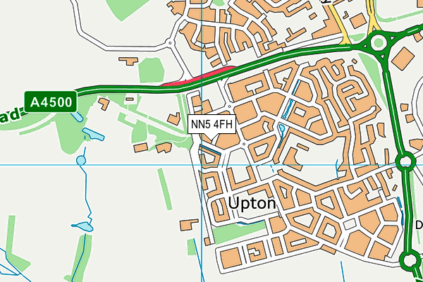 NN5 4FH map - OS VectorMap District (Ordnance Survey)