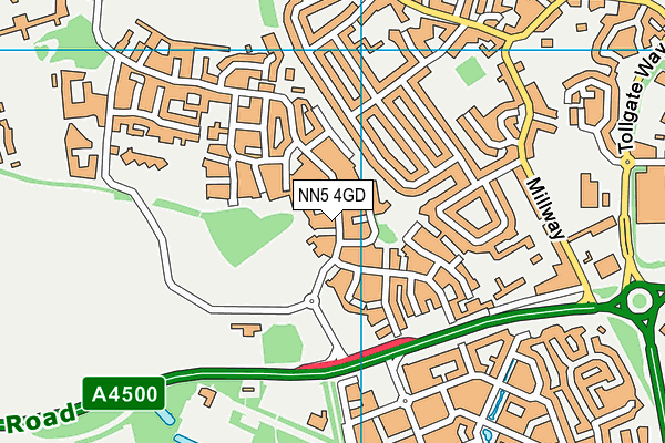 NN5 4GD map - OS VectorMap District (Ordnance Survey)