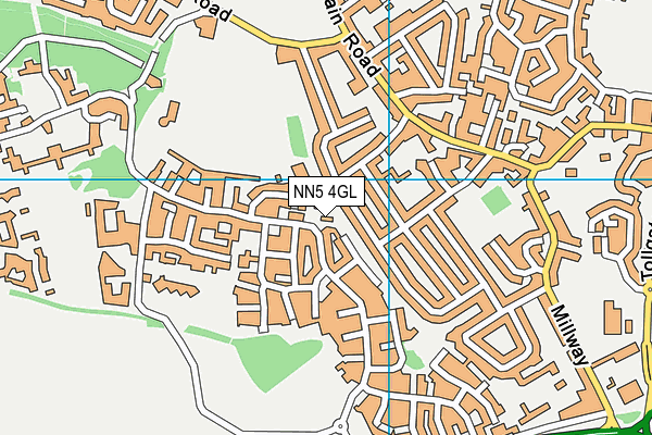 NN5 4GL map - OS VectorMap District (Ordnance Survey)