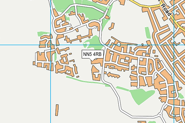 NN5 4RB map - OS VectorMap District (Ordnance Survey)