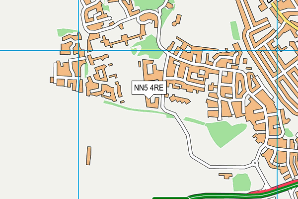 NN5 4RE map - OS VectorMap District (Ordnance Survey)