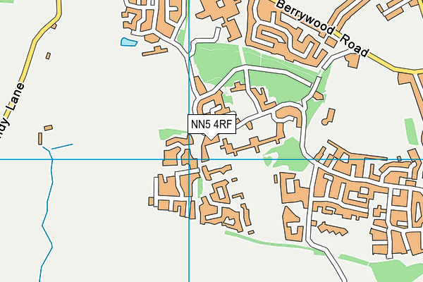 NN5 4RF map - OS VectorMap District (Ordnance Survey)