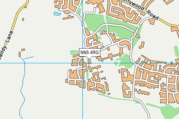 NN5 4RG map - OS VectorMap District (Ordnance Survey)