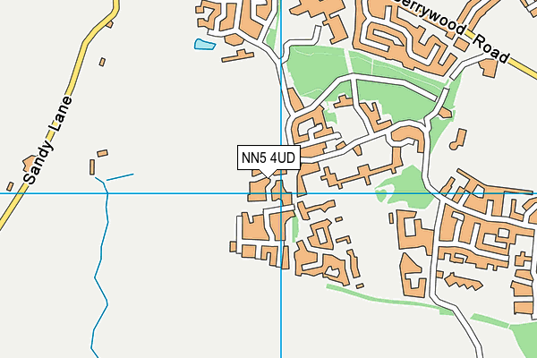 NN5 4UD map - OS VectorMap District (Ordnance Survey)