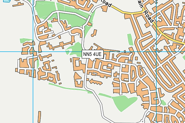 NN5 4UE map - OS VectorMap District (Ordnance Survey)