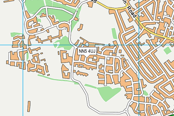 NN5 4UJ map - OS VectorMap District (Ordnance Survey)