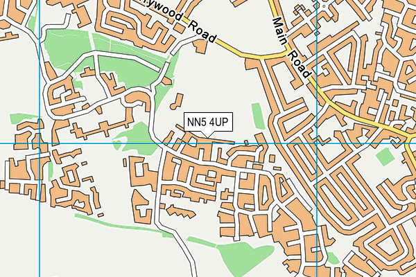NN5 4UP map - OS VectorMap District (Ordnance Survey)