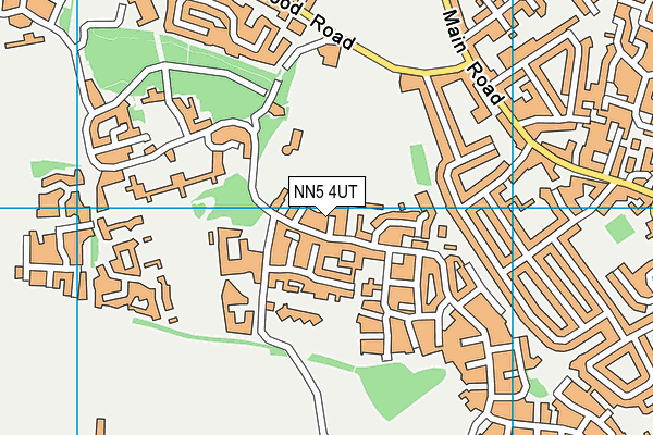NN5 4UT map - OS VectorMap District (Ordnance Survey)