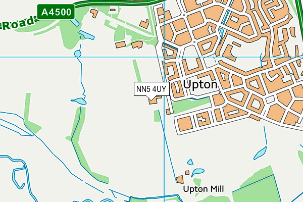 NN5 4UY map - OS VectorMap District (Ordnance Survey)