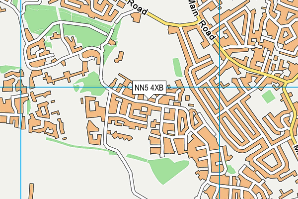 NN5 4XB map - OS VectorMap District (Ordnance Survey)