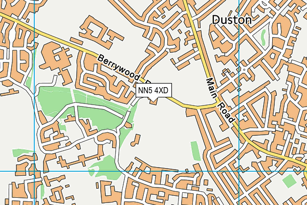 NN5 4XD map - OS VectorMap District (Ordnance Survey)