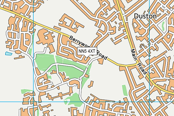 NN5 4XT map - OS VectorMap District (Ordnance Survey)