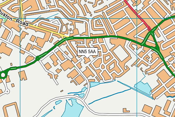 NN5 5AA map - OS VectorMap District (Ordnance Survey)