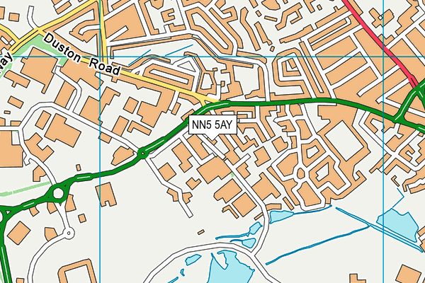 NN5 5AY map - OS VectorMap District (Ordnance Survey)