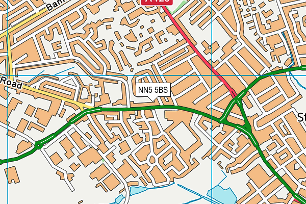 NN5 5BS map - OS VectorMap District (Ordnance Survey)