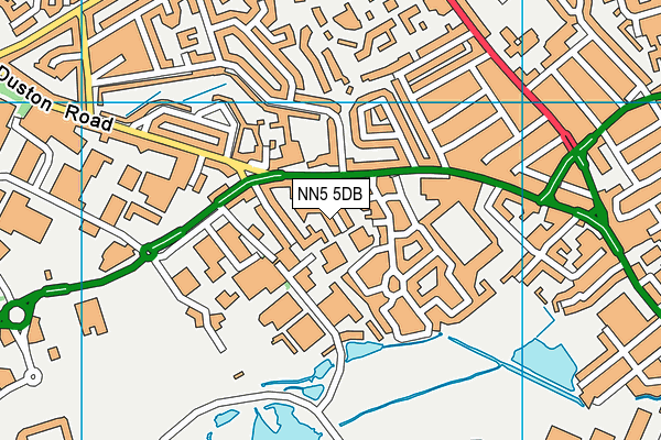 NN5 5DB map - OS VectorMap District (Ordnance Survey)