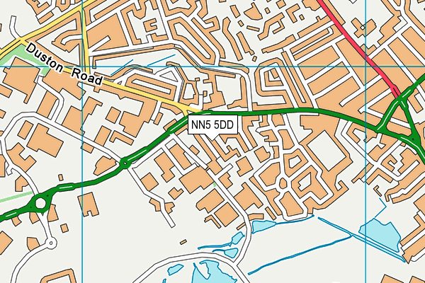 NN5 5DD map - OS VectorMap District (Ordnance Survey)