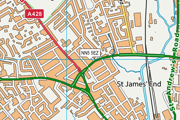 NN5 5EZ map - OS VectorMap District (Ordnance Survey)