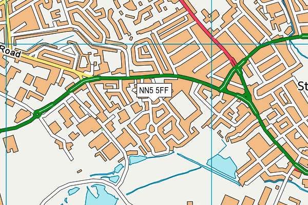 NN5 5FF map - OS VectorMap District (Ordnance Survey)