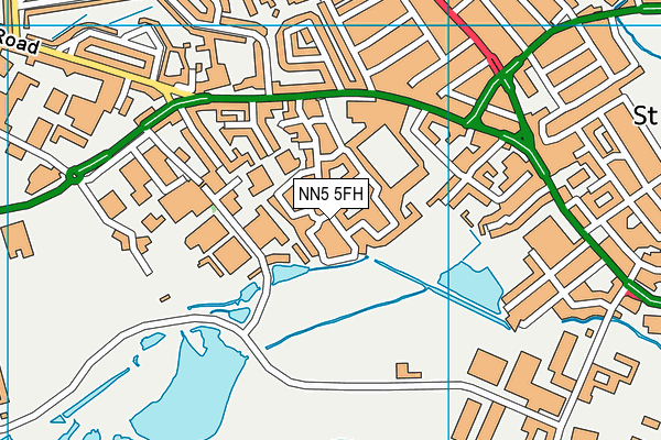 NN5 5FH map - OS VectorMap District (Ordnance Survey)