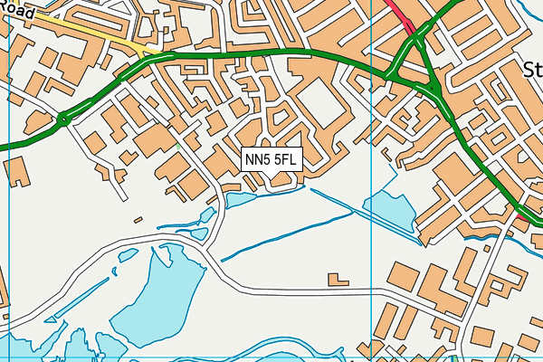NN5 5FL map - OS VectorMap District (Ordnance Survey)