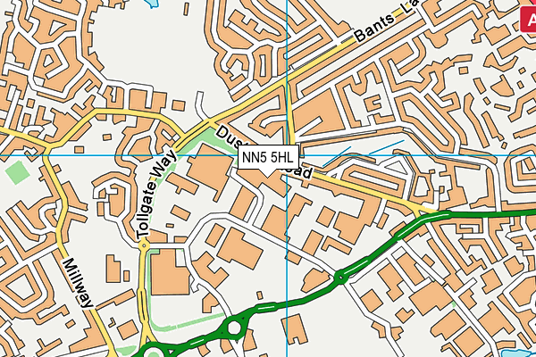 NN5 5HL map - OS VectorMap District (Ordnance Survey)