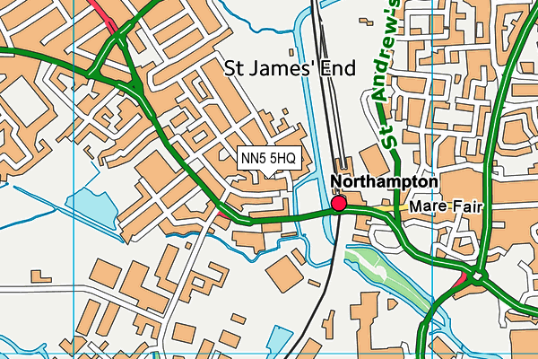 NN5 5HQ map - OS VectorMap District (Ordnance Survey)