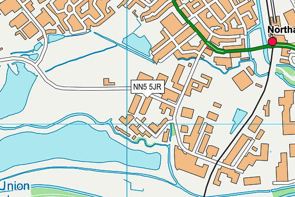 NN5 5JR map - OS VectorMap District (Ordnance Survey)