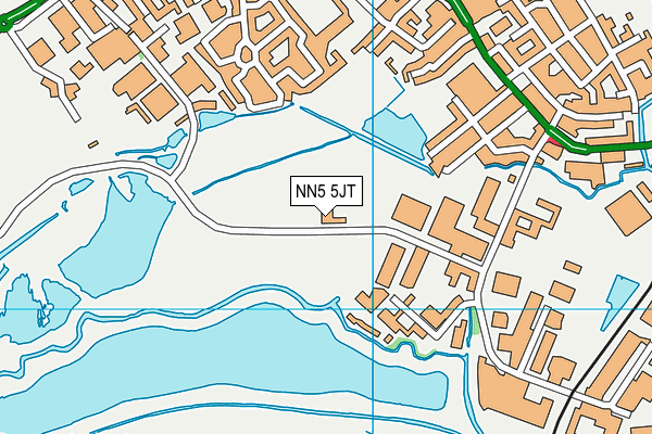 NN5 5JT map - OS VectorMap District (Ordnance Survey)