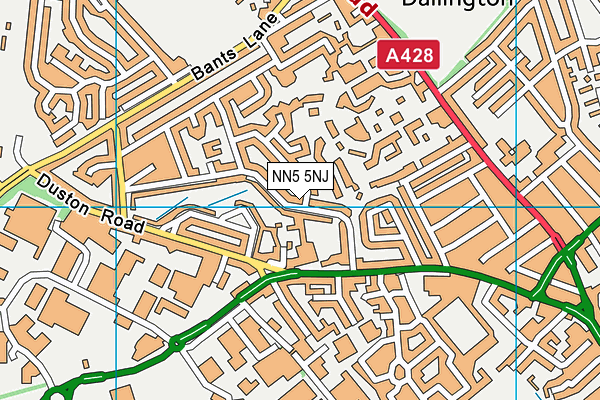 NN5 5NJ map - OS VectorMap District (Ordnance Survey)