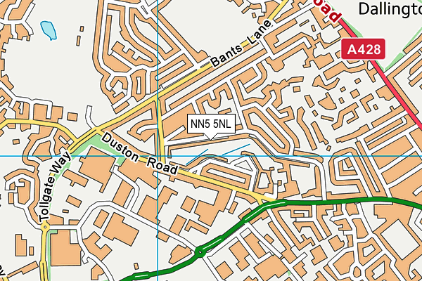 NN5 5NL map - OS VectorMap District (Ordnance Survey)