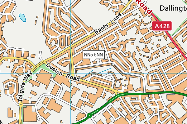 NN5 5NN map - OS VectorMap District (Ordnance Survey)