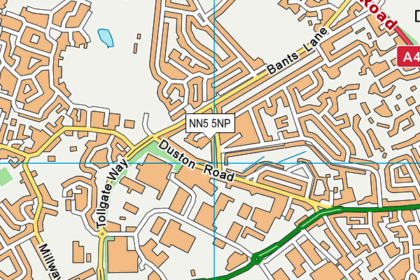NN5 5NP map - OS VectorMap District (Ordnance Survey)