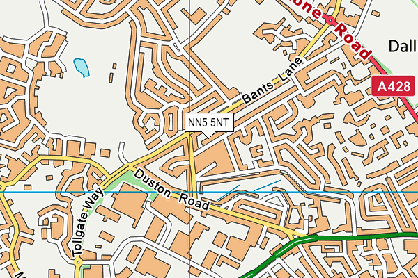NN5 5NT map - OS VectorMap District (Ordnance Survey)