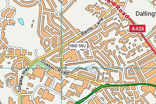 NN5 5NU map - OS VectorMap District (Ordnance Survey)