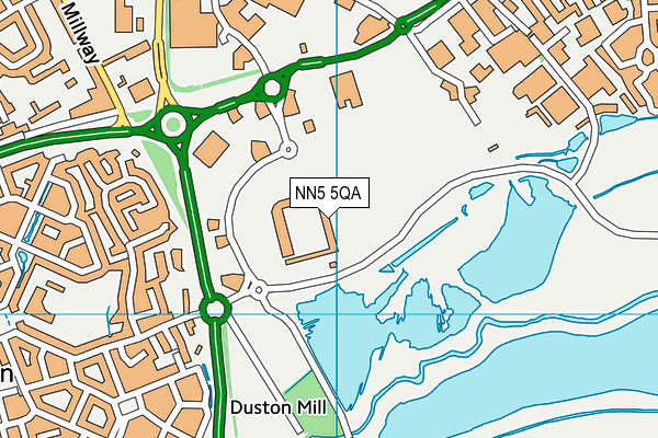 Northampton Town (Sixfields Stadium) map (NN5 5QA) - OS VectorMap District (Ordnance Survey)