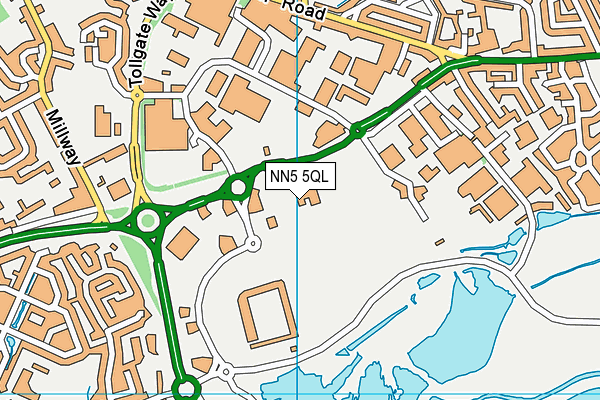 NN5 5QL map - OS VectorMap District (Ordnance Survey)